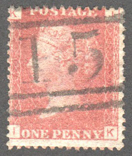 Great Britain Scott 33 Used Plate 120 - IK - Click Image to Close